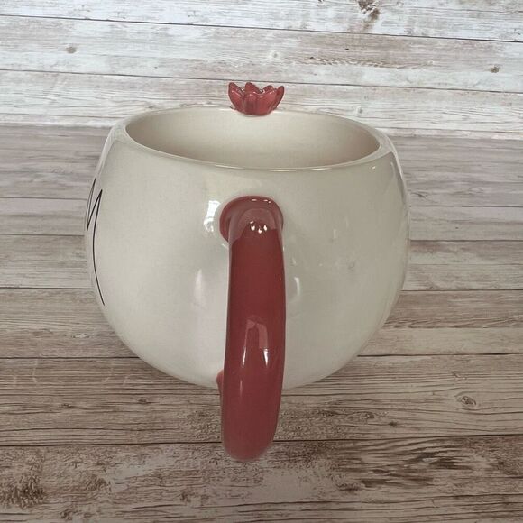 Rae Dunn Artisan Collection by Magenta Coffee Mug Crown Queen Cream Pink Ceramic - Picture 7 of 10